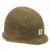 Original U.S. WWII Captain's McCord Front Seam Fixed Bale M1 Helmet with Rare Inland Liner Original Items
