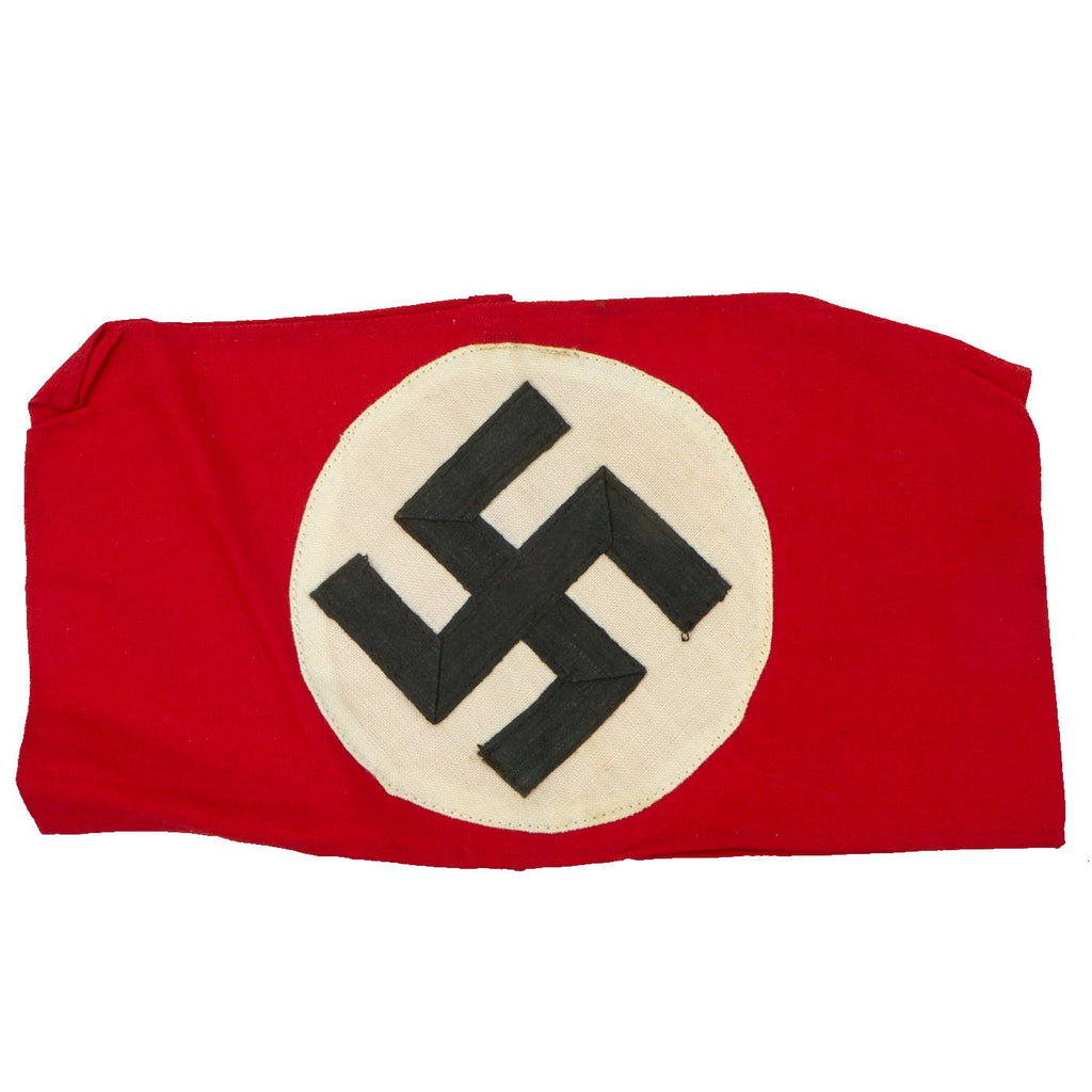 Original German WWII Unissued NSDAP Party Armband with Paper RZM A4/41 Paper Tag Original Items
