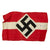 Original German WWII HJ Youth Organization Member Embroidered Insignia Armband with Faded Stamp Original Items