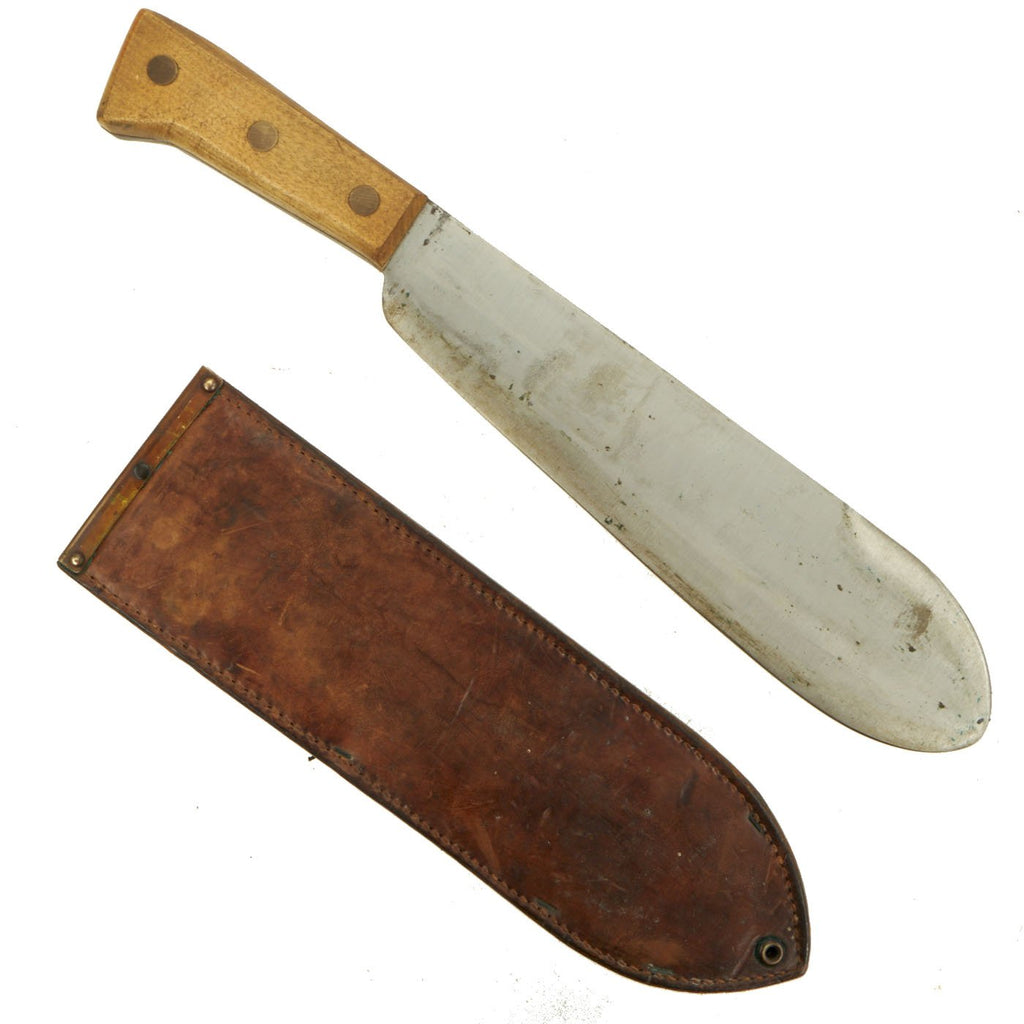 Original U.S. WWII USMC Medical Corpsman Bolo Knife by Chatillon with BOYT 1944 Scabbard- Near MINT Condition Original Items