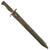 Original German WWI Steel Hilt Ersatz M1898/05 Butcher Sawback Bayonet with Scabbard - Carter Type EB42A Original Items
