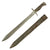 Original German WWI Steel Hilt Ersatz M1898/05 Butcher Sawback Bayonet with Scabbard - Carter Type EB42A Original Items