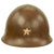 Original Japanese WWII Named Type 92 Tetsubo Army Combat Helmet with Complete Liner and Chinstrap - dated 1943 Original Items
