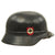 Original German WWII Beaded M40 Double Decal DRK Red Cross Steel Helmet - marked Q64 Original Items