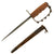 Original U.S. WWI M1917 Trench Knife by L.F. & C. dated 1917 with Jewell 1918 Scabbard Original Items