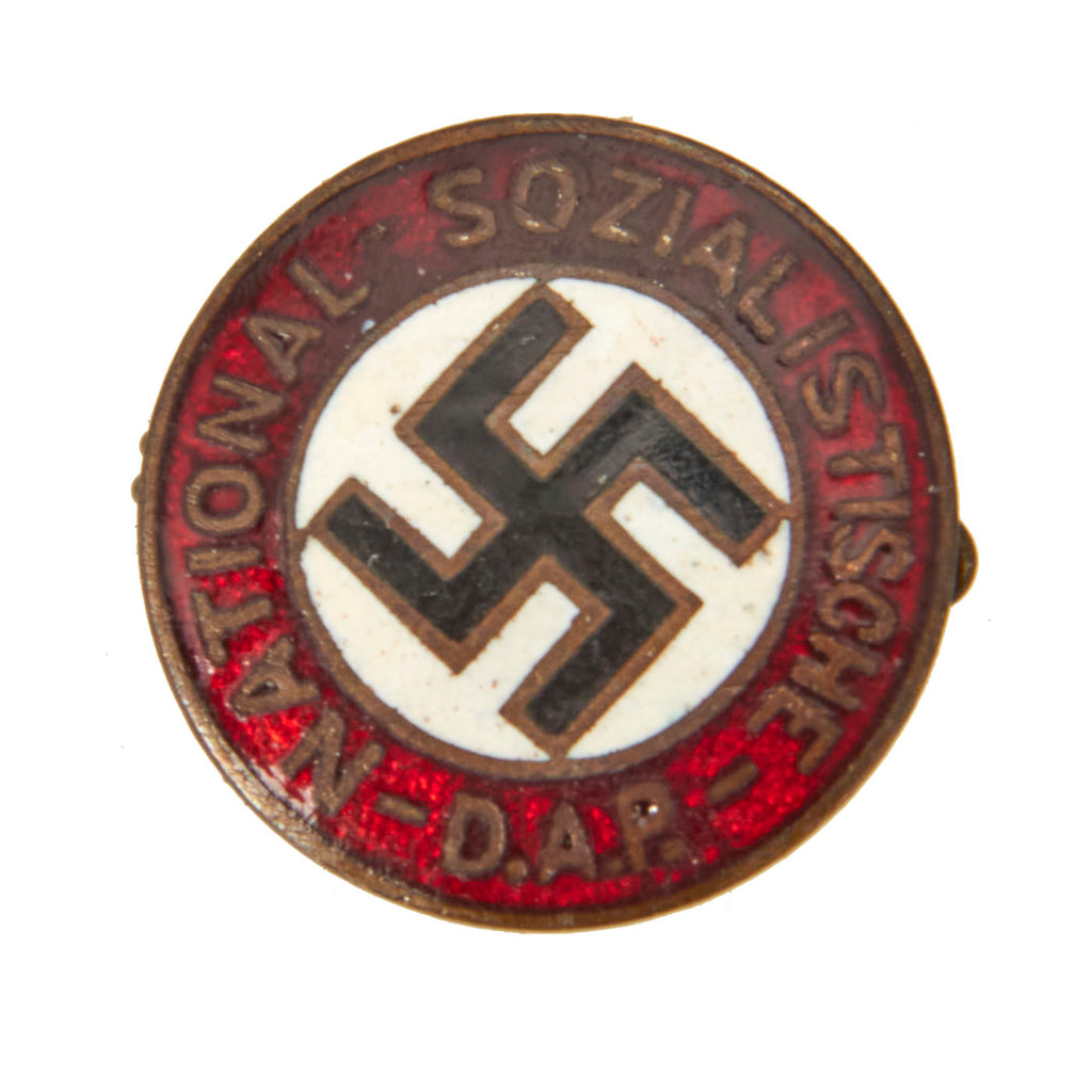 Original German WWII NSDAP Small Enamel Party Membership Badge with Pinback Original Items