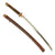 Original WWII Japanese Type 98 Shin-Gunto Katana Sword by MASAYUKI with Leather Covered Scabbard Original Items