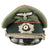 Original German WWII Service Worn Army Heer Panzer Officers Schirmmütze Visor Crush Cap Original Items