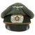 Original German WWII Heer Military Police or Recruiting EM/NCO Visor Crush Cap by Willy Sprengpfeil - dated 1940 Original Items