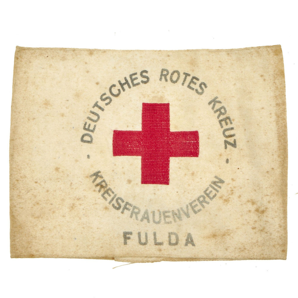 Original German WWII DRK Red Cross Fulda District Women's Association Armband - Deutsches Rotes Kreuz Original Items