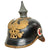 Original Imperial German WWI Prussian M1895 Infantry Officer Pickelhaube Spiked Helmet - Replaced Liner Original Items