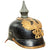 Original Imperial German WWI Prussian M1895 Infantry Officer Pickelhaube Spiked Helmet - Replaced Liner Original Items