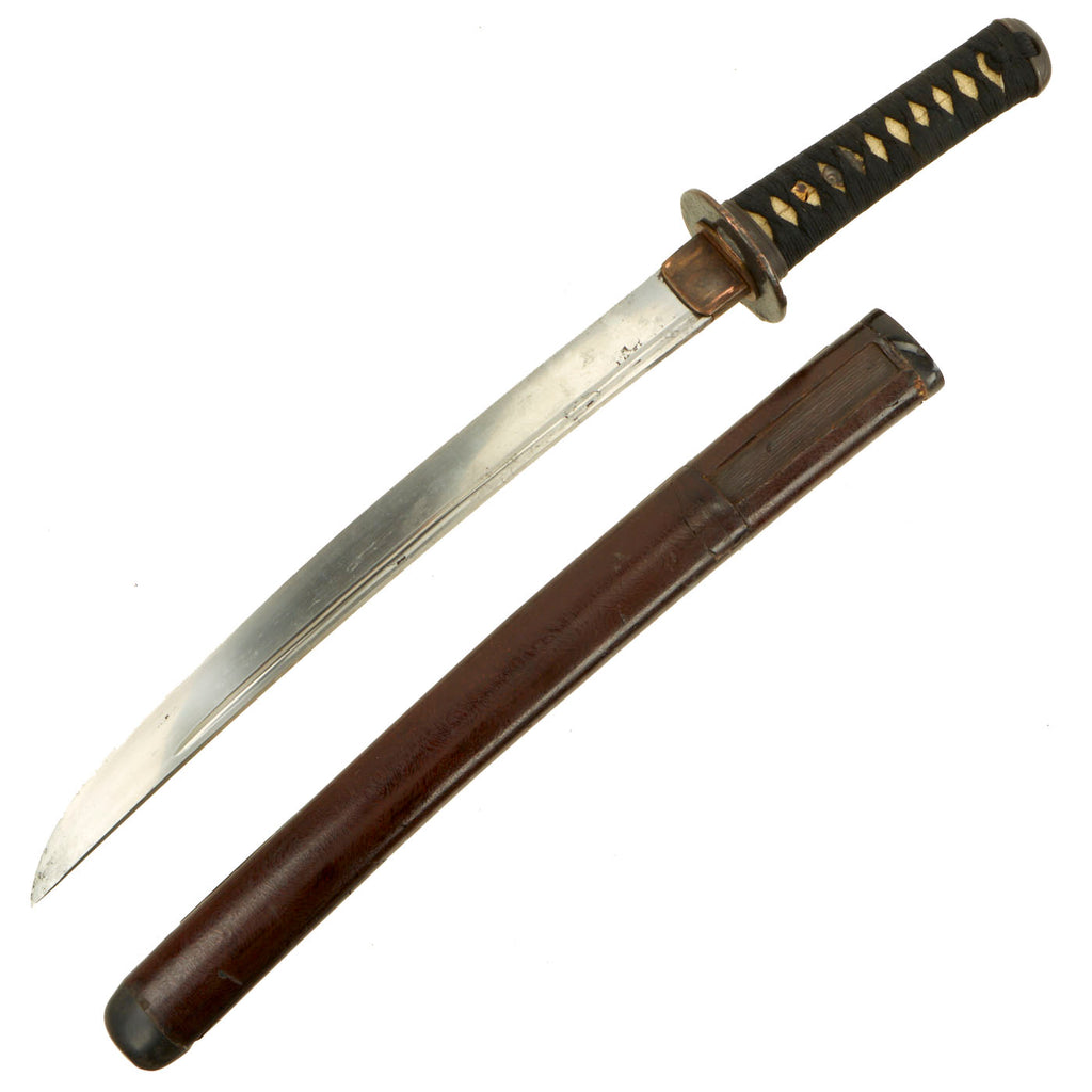 Original Japanese Edo Period O-Tanto Short Sword with Lacquered Scabbard - Handmade Blade Original Items