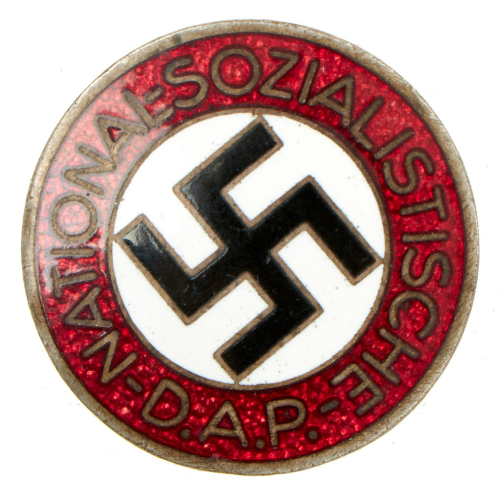 Original German NSDAP Party Enamel Membership Badge Pin by Frank & Reif of Stuttgart - RZM M1/102 Original Items