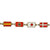 Original German WWII Commemorative Linked Enamel Flags "Friendship" Bracelet Original Items