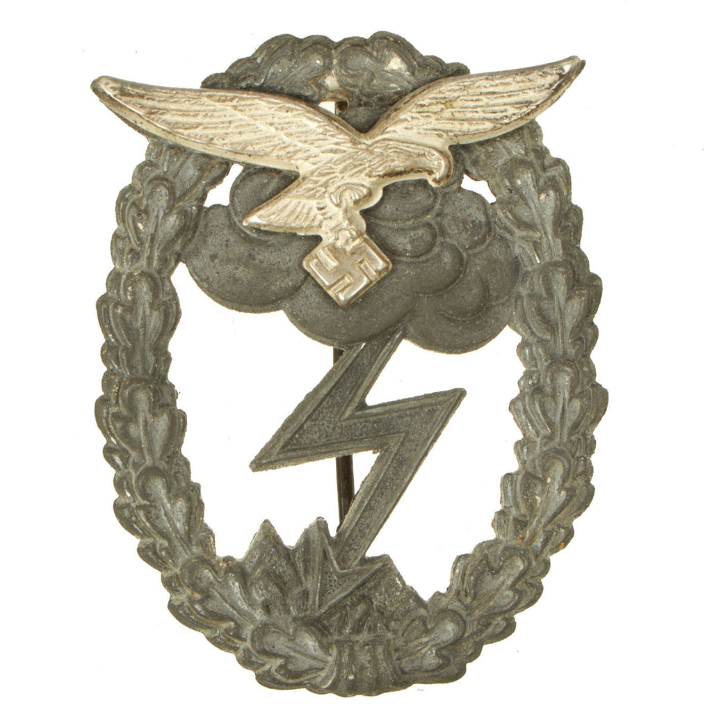 Original German WWII Luftwaffe Ground Assault Badge attributed to C.F. Juncker Berlin Original Items