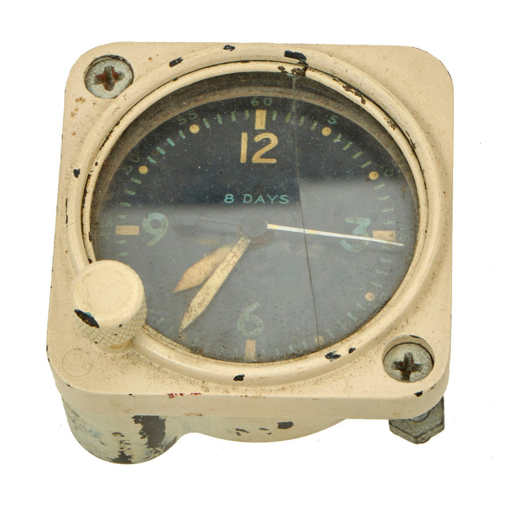 Original U.S. WWII Army Air Force Waltham A-11 8 Day Cockpit Clock Original Items