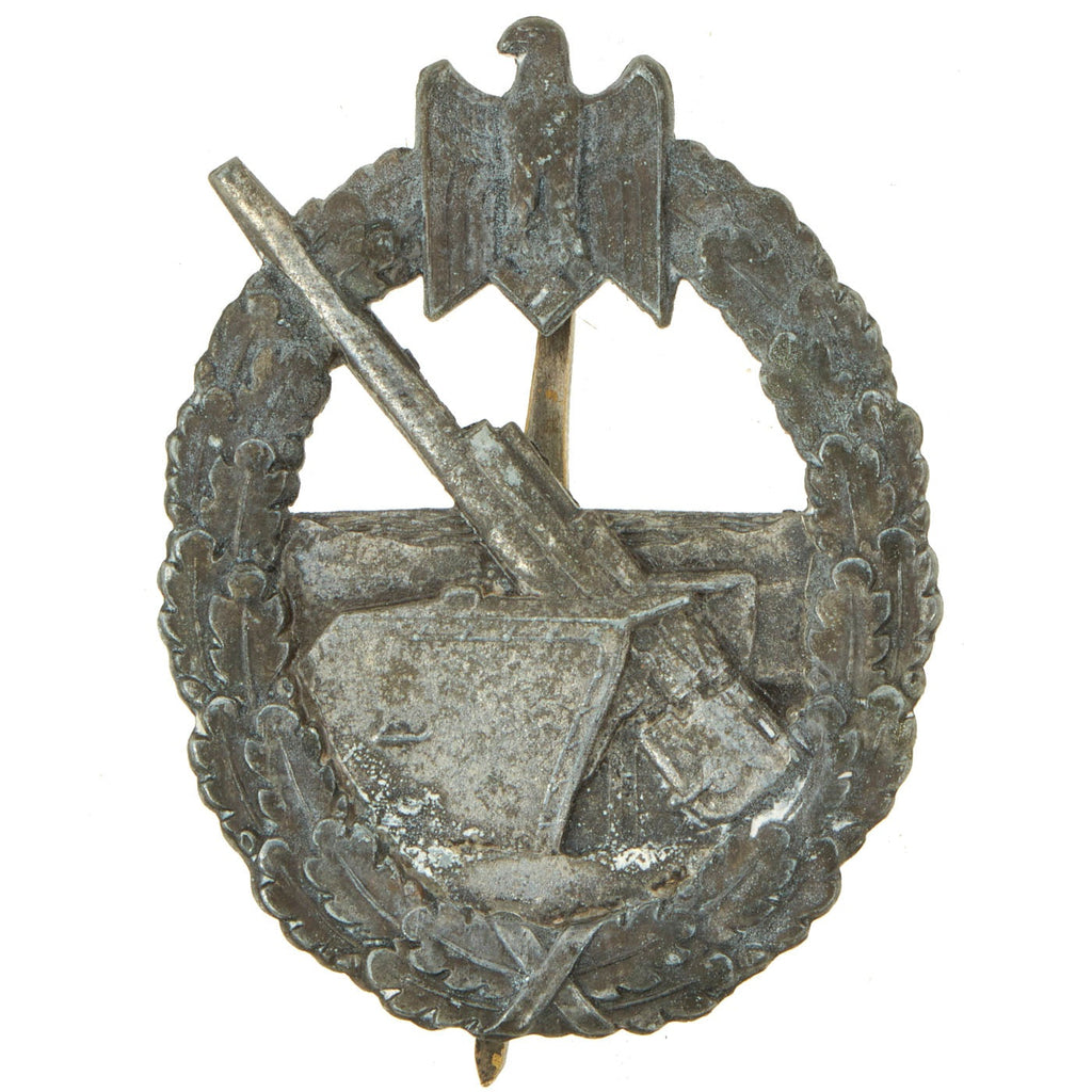 Original German WWII Kriegsmarine Coastal Artillery Badge by Schwerin of Berlin Original Items