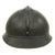 Original French WWI Early Issue Model 1915 Adrian Helmet in Horizon Blue with Infantry Badge and Unit Markings Original Items