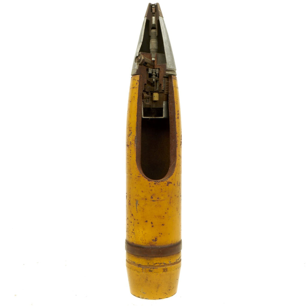 Original U.S. WWII WWII 75mm Pack Howitzer Cutaway Training Projectile Shell Original Items