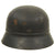 Original German WWII Luftschutz Civil Air Defense Beaded M405 Helmet with 56cm Liner - marked Q64 Original Items