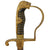 Original German WWII Officer's Lion Head Sword with Scabbard by ALCOSO of Solingen circa 1936 - 1940 Original Items