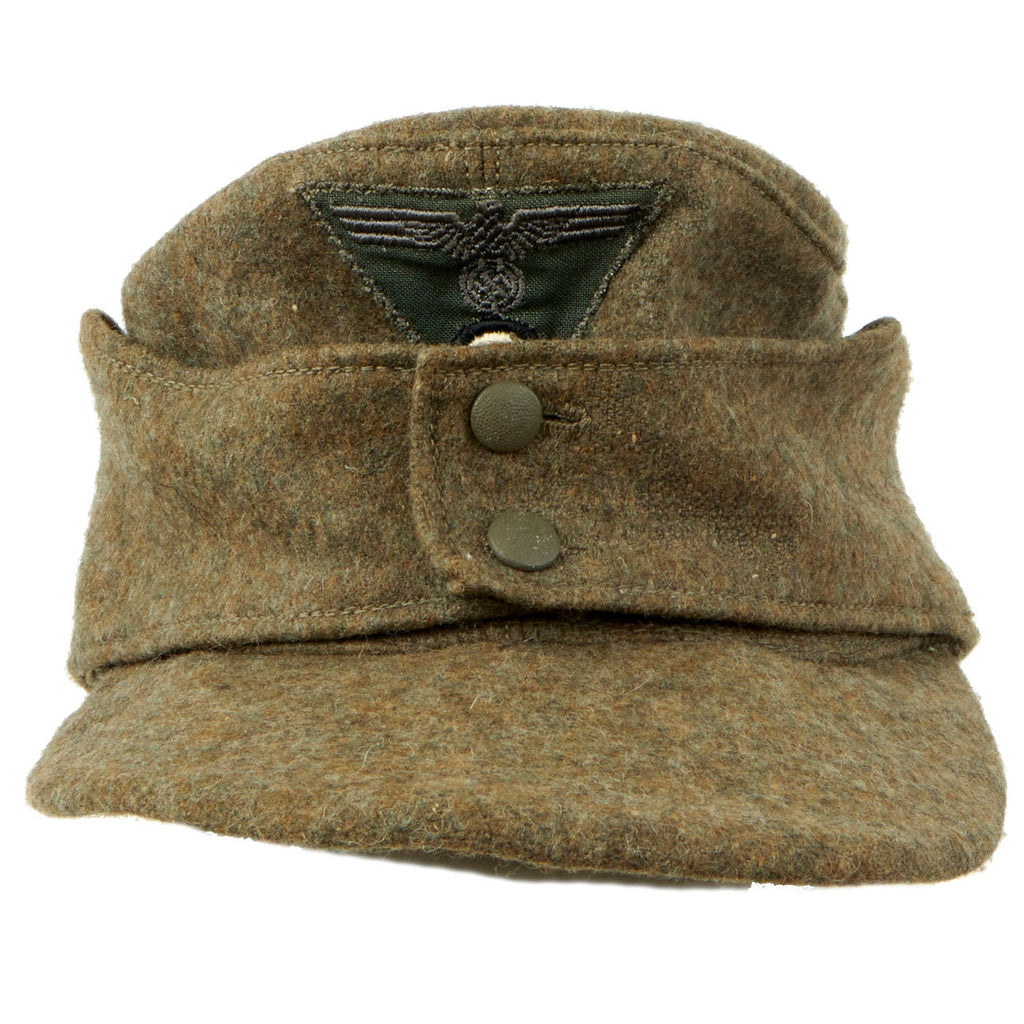 Original German WWII Wehrmacht Heer Army Model 43 Feldmütze Field Cap - dated 1944 Original Items