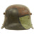 Original Imperial German WWI M16 Stahlhelm Helmet Shell with Panel Camouflage Paint - Marked SI.66 Original Items