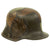 Original Imperial German WWI M16 Stahlhelm Helmet Shell with Panel Camouflage Paint - Marked SI.66 Original Items