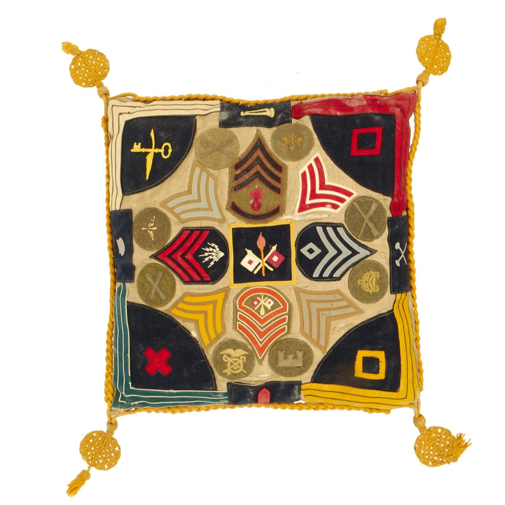 Original U.S. Late 19th Century to WWI Patched Pillow Case Original Items