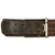 Original German WWII Army Heer NCO Belt with Pebbled Aluminum Buckle & 98k Dress Bayonet w/ NCO Troddel Original Items