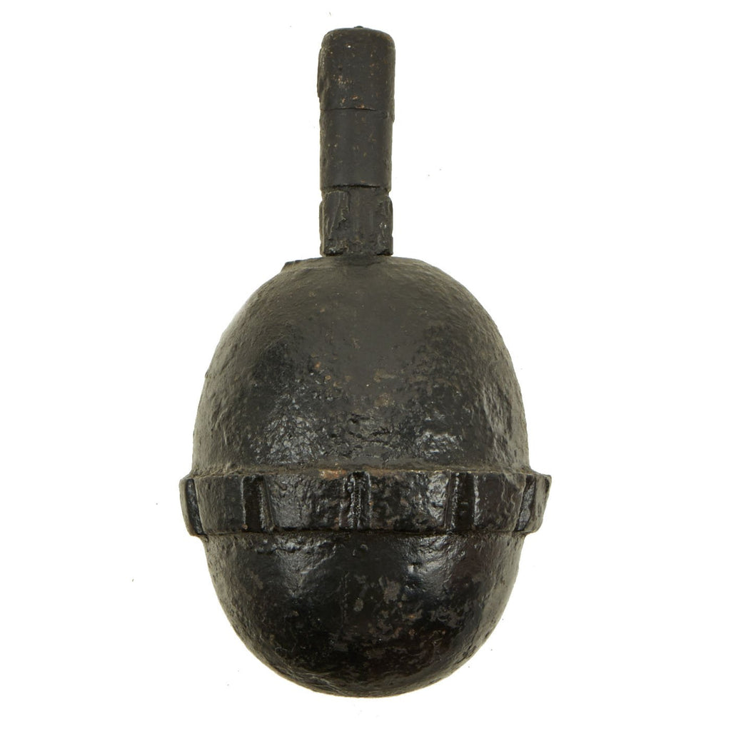 Original German WWI Model 1917 n/A Inert Egg Hand Fragmentation Grenade - Eierhandgranate Original Items