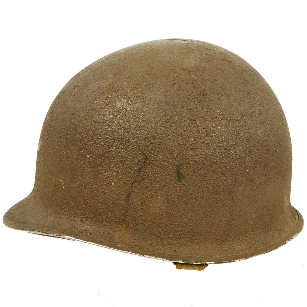 Original U.S. WWII 1944 M1 McCord Front Seam Named Helmet with Westinghouse Liner Original Items
