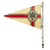 Original German WWII Rare D.D.A.C. Vehicle Rigid Fender Pennant - Der Deutsche Automobil Club Original Items