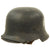 Original German WWII M34 Civic Square Dip NSDAP Double Decal Protection Police Steel Helmet - size 55 Original Items