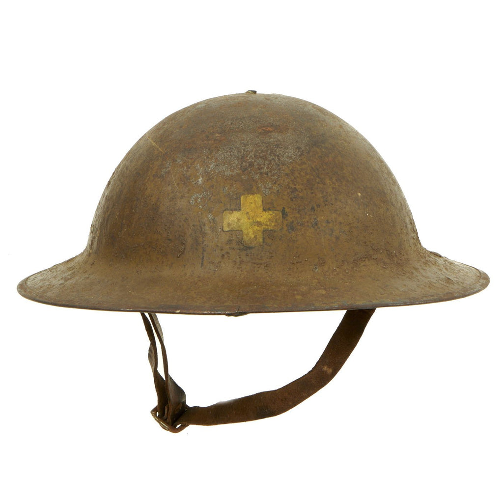 Original U.S. WWI 33rd Infantry Division M1917 Doughboy Helmet Original Items
