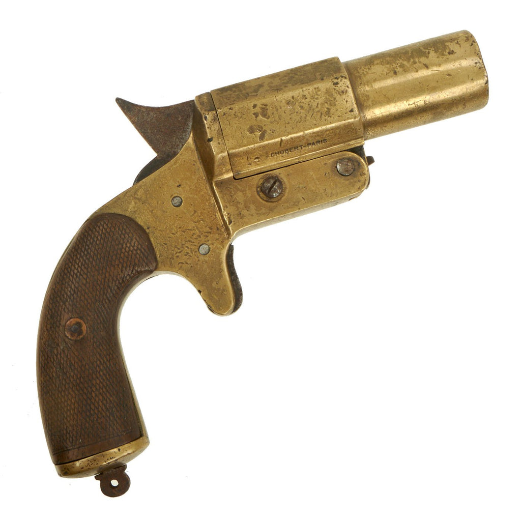 Original French WWI Model 1917 Déposé Brass Flare Signal Pistol by