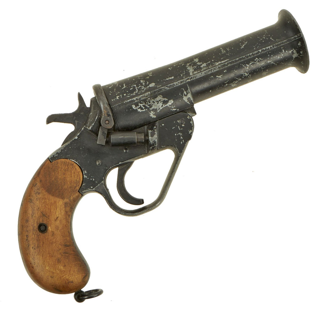 Original Canadian WWII Zinc Webley No 1 Mk V Style Flare Signal Pistol - Serial 16076 Original Items