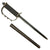 Original U.S. WWII First Pattern OSS Drop Knife with Scabbard made from Springfield Trapdoor Bayonet Original Items