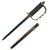 Original U.S. WWII First Pattern OSS Drop Knife with Scabbard made from Springfield Trapdoor Bayonet Original Items