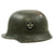 Original German WWII  NSDAP Double Decal Protection Police M34 Civic Steel Helmet Original Items