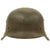 Original German WWII M42 Single Decal Army Heer Helmet with 57cm Liner - ET64 Original Items