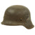 Original German WWII M42 Single Decal Army Heer Helmet with 57cm Liner - ET64 Original Items