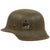 Original German WWII M42 Single Decal Army Heer Helmet with 57cm Liner - ET64 Original Items