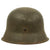 Original German WWII M42 Single Decal Army Heer Helmet with 57cm Liner - ET64 Original Items