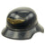 Original German WWII M38 Luftschutz Beaded Gladiator Air Defense Helmet with 59cm Liner - dated 1939 Original Items