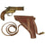 Original British WWI 1918 Dated MkIII* Webley & Scott Brass Flare Signal Pistol Serial 98988 with Replica Holster Original Items