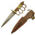 Original U.S. WWII Named U.S.M.C. Knuckle Knife made from M1917 Trench Knife Grip with Scabbard Original Items