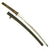 Original WWII Japanese RJT Shin-Gunto Handmade Katana Sword by KATSUKIYO with Textured Scabbard - dated 1943 Original Items