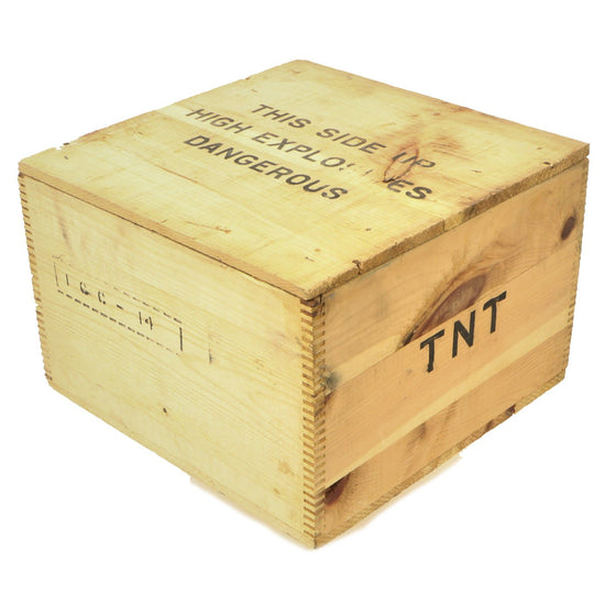Original U.S. WWII 1943 Dated TNT Explosive Wood Crate Original Items